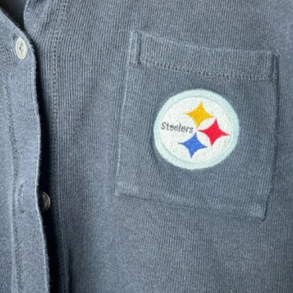 Vintage STEELERS Button-Up Cardigan with Logo - Picture 4 of 4